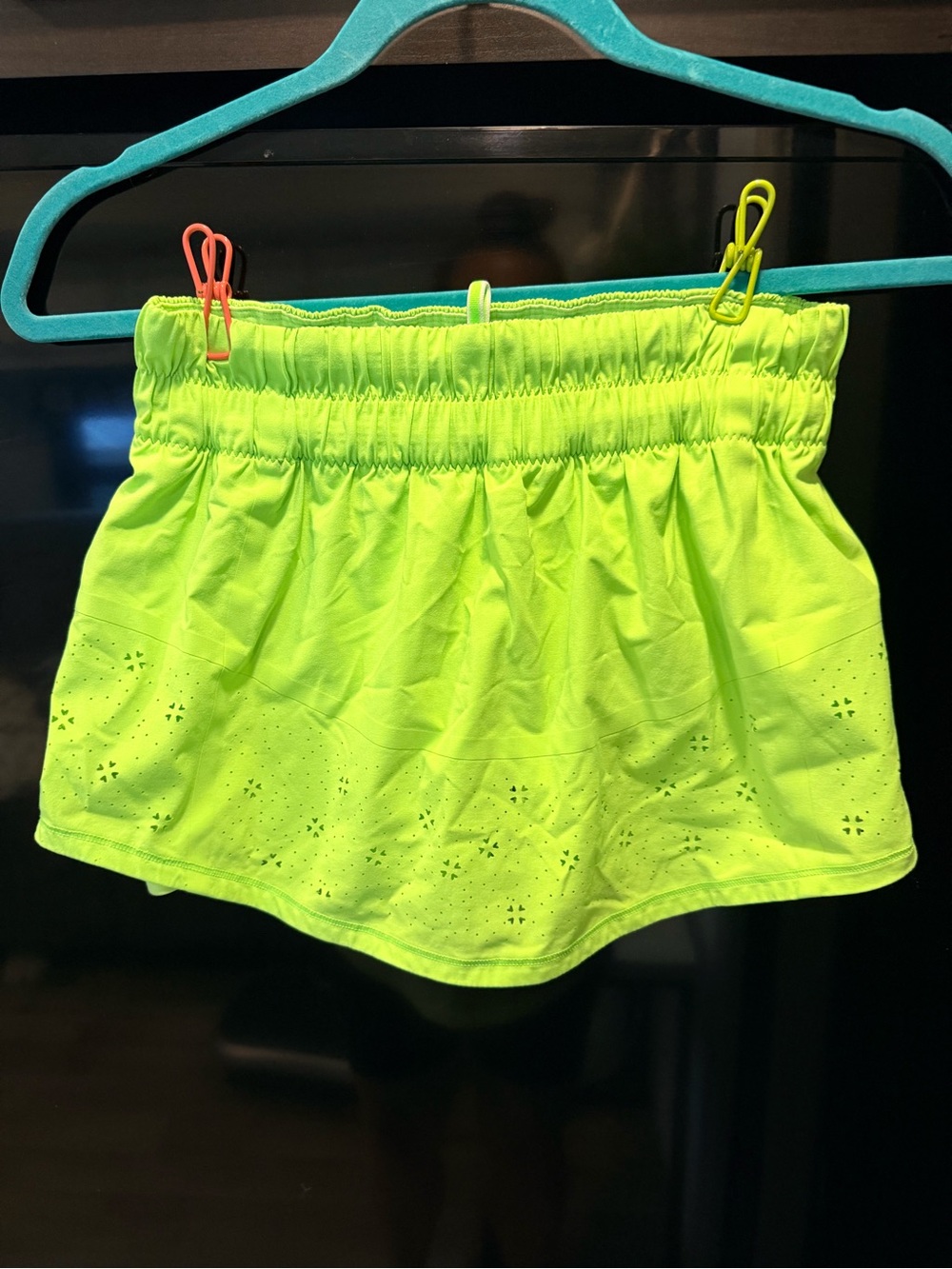 Bright lime green Lululemon Women's Active Skort